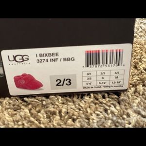 Ugg bixbee girls shoes